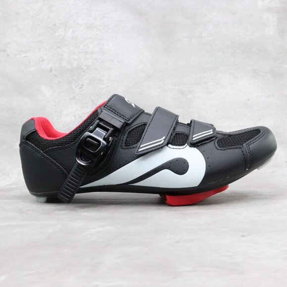 Peloton Other - Peloton Size 42 EUR Mens 9 Womens 11 US Black Red Bike Cycling Shoes With Cleats